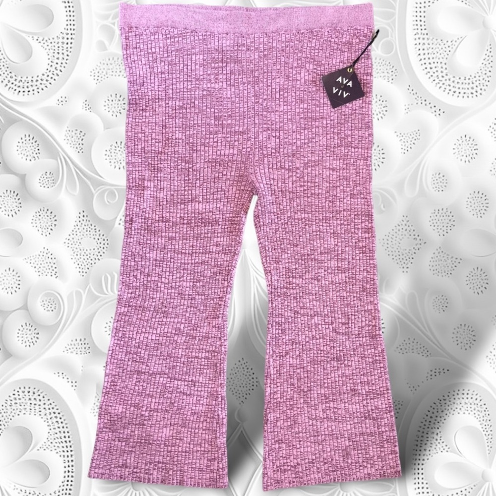 NWT Ava & Viv Mauve Plus High-Rise Pants